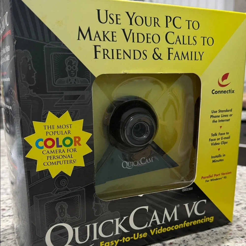 QuickCam VC Black Webcam. New In Box